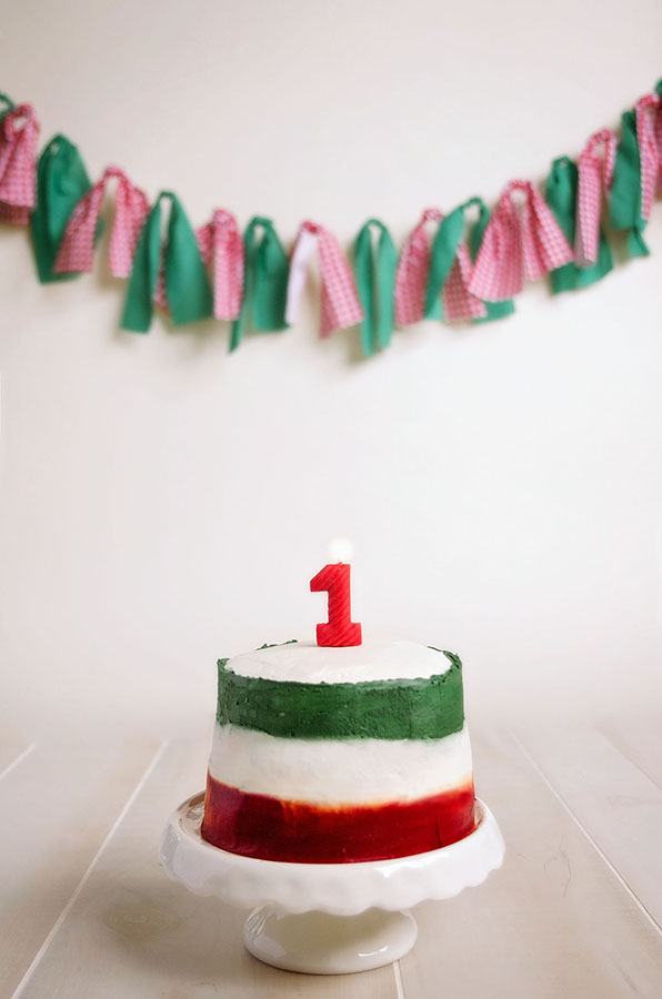 1st-birthday-cake-italian-red-green-white-jessie-lee-photography-pompano-beach-florida